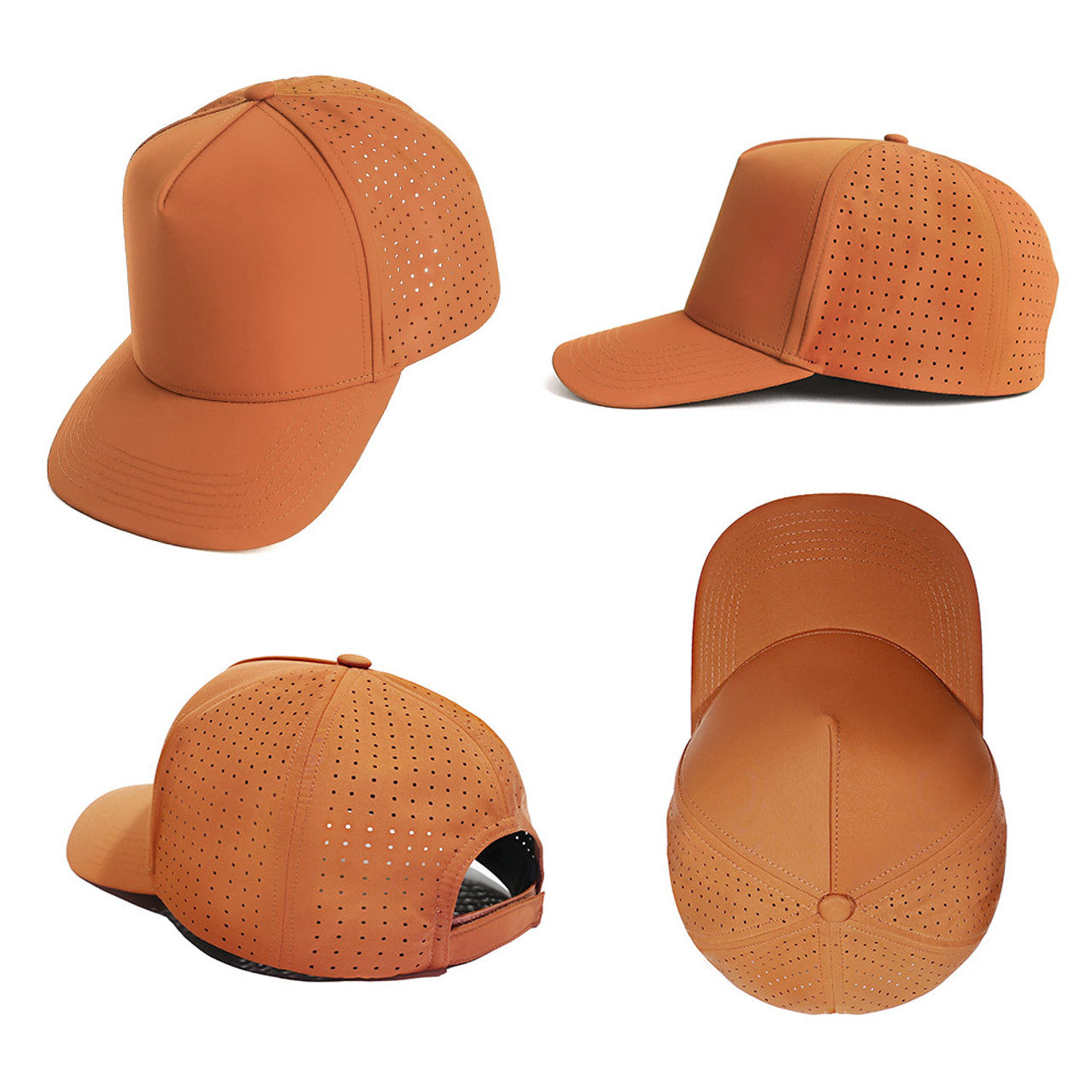 A Frame 5 Panel Mesh Cap - 5 Caps + FREE LOGO Included.