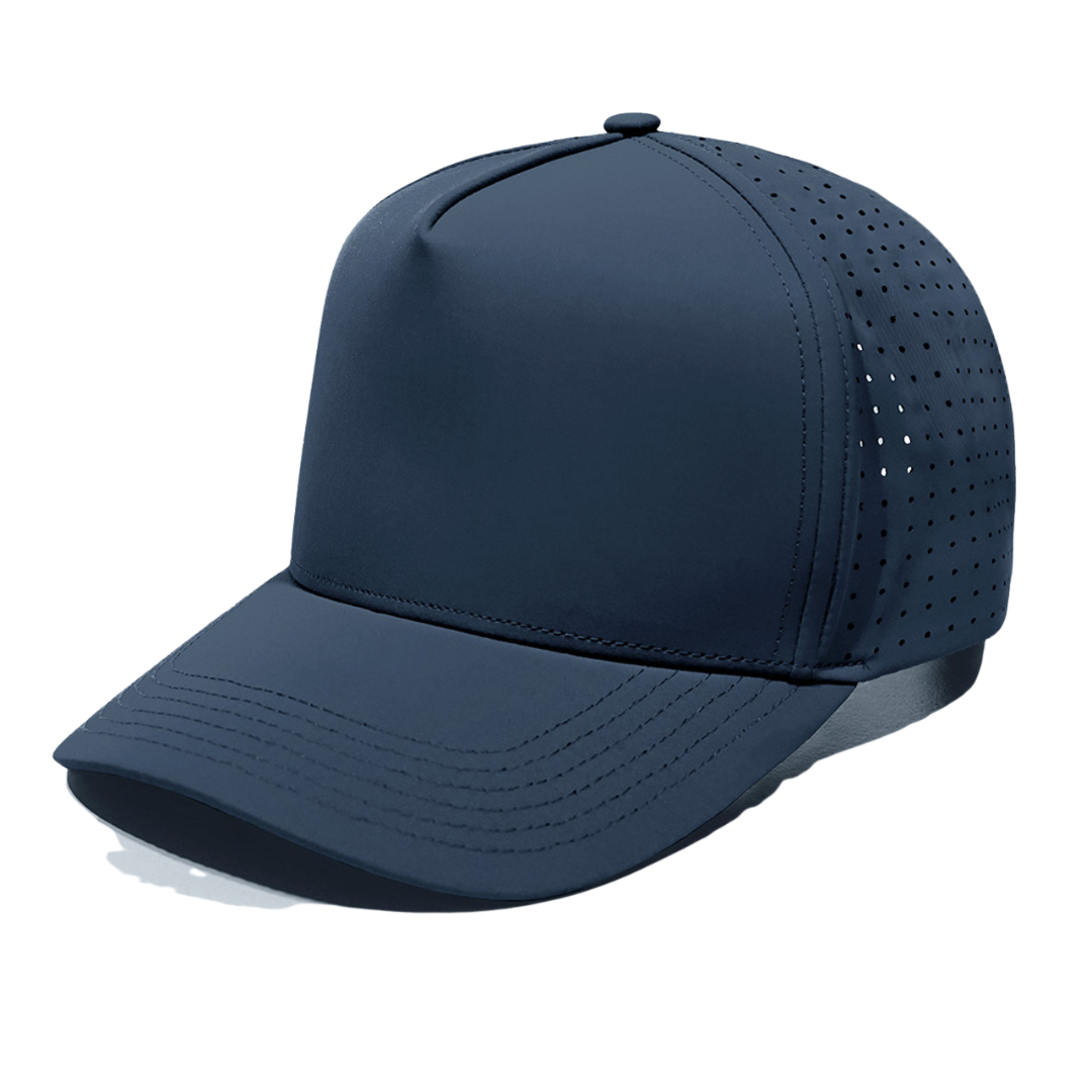 A Frame 5 Panel Mesh Cap - 5 Caps + FREE LOGO Included.