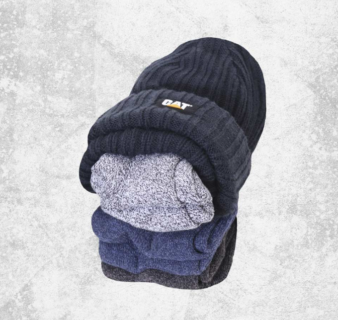 CATERPILLAR Beanie/Sock Bundle 5Pk - GREAT VALUE PACK