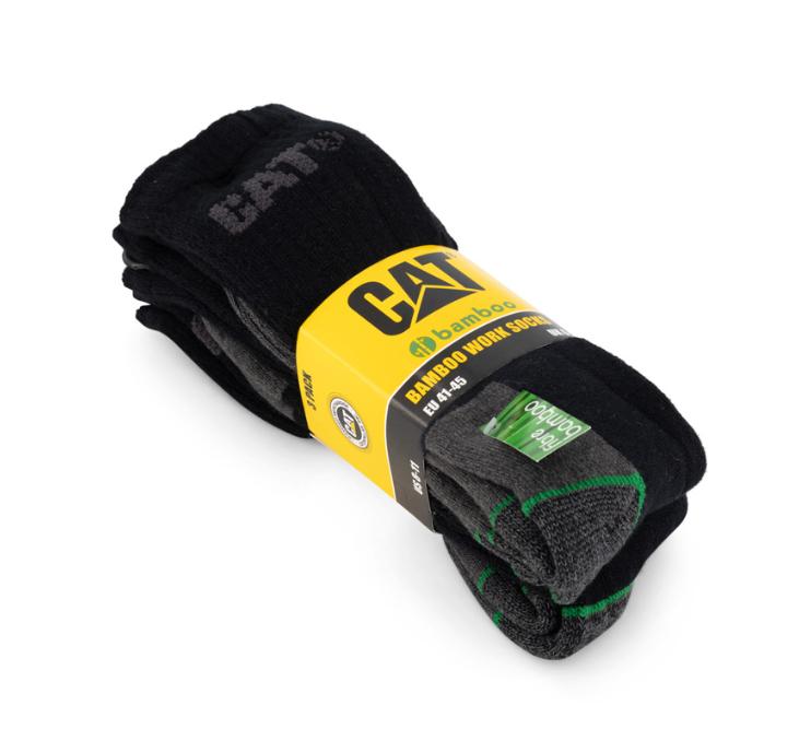 CATERPILLAR BAMBOO SOCKS - 3 PACK (PREMIUM QUALITY)
