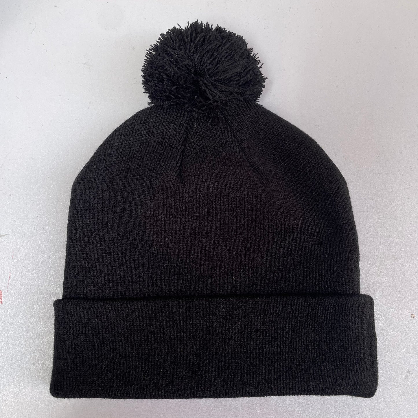 Beanie Guys JET BLACK Pom Pom Beanie