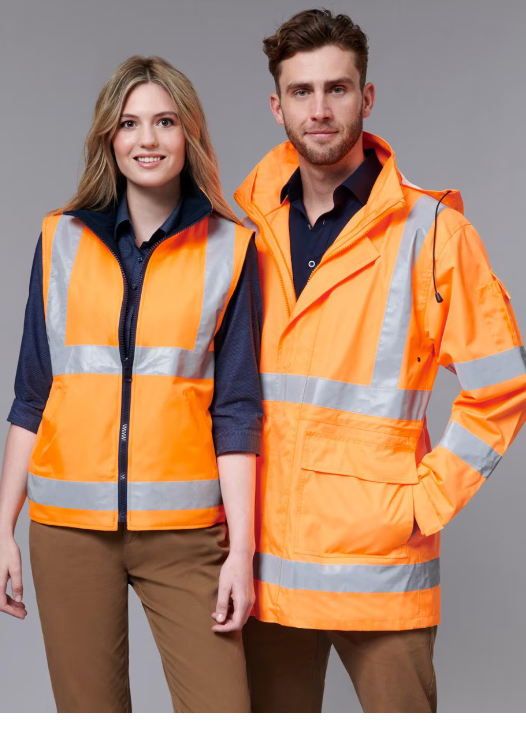 SUBURB SW77 VIC Rail Hi Vis 3 in 1 Safety Jacket and Vest - Unisex