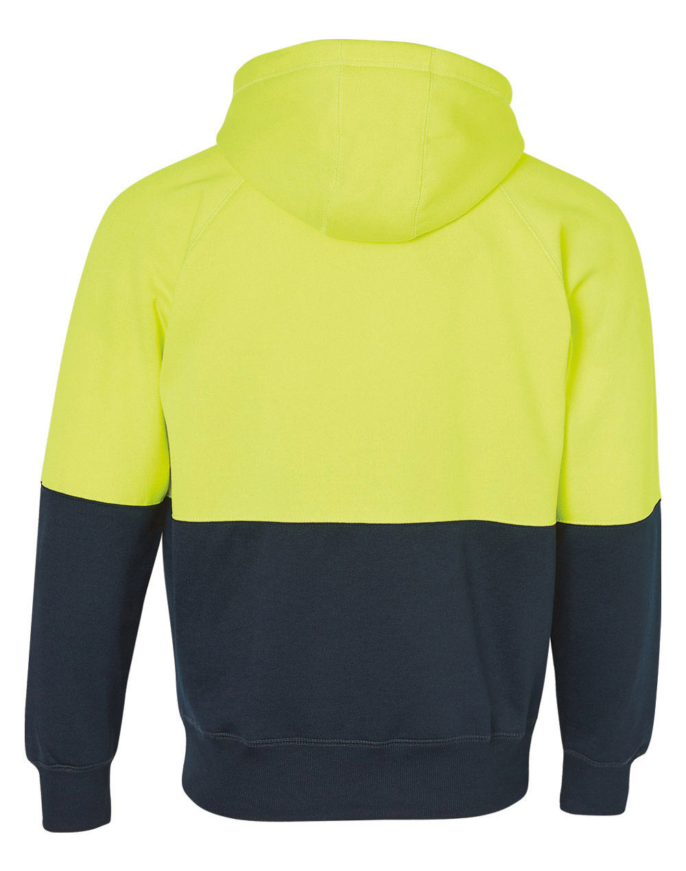 SW24 HI-VIS FULL ZIP FLEECE HOODIE - YELLOW