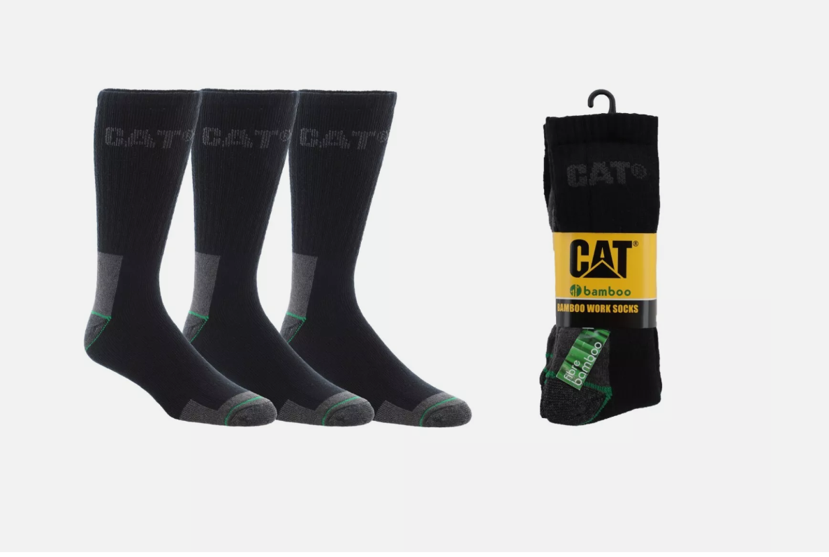 CATERPILLAR BAMBOO SOCKS - 3 PACK (PREMIUM QUALITY)