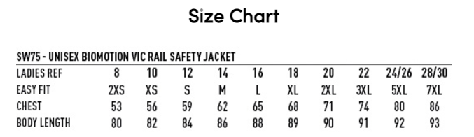 SUBURB SW77 VIC Rail Hi Vis 3 in 1 Safety Jacket and Vest - Unisex