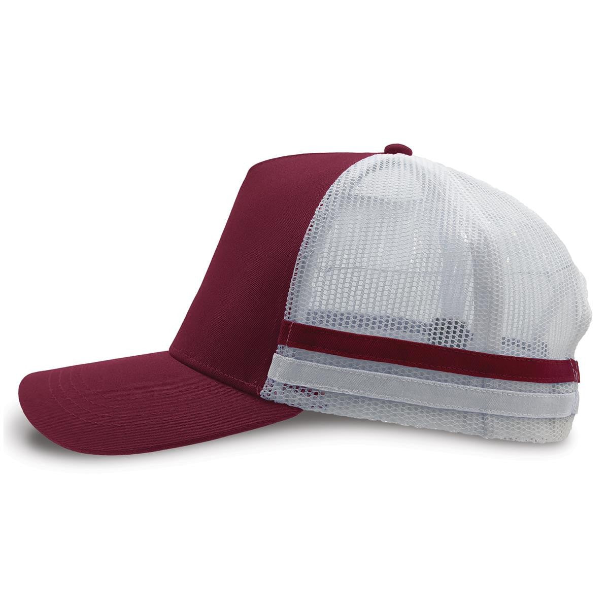 SCULPT GYM - A-Frame Striped Trucker Cap - EMBROIDERED LOGO x20