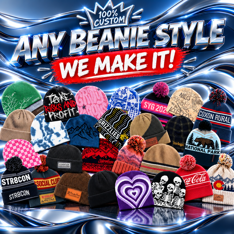 Custom Made Beanies - Min. order 20 – BEANIE GUYS