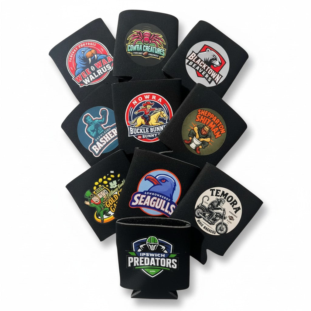 STUBBY HOLDERS -  ADD YOUR LOGO FREE! BULK DISCOUNTS APPLY