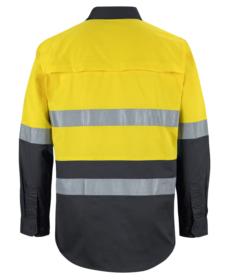 JB's Hi Vis L/S (D+N) 150G Work Shirt - 6DNWL - FREE PRINTING