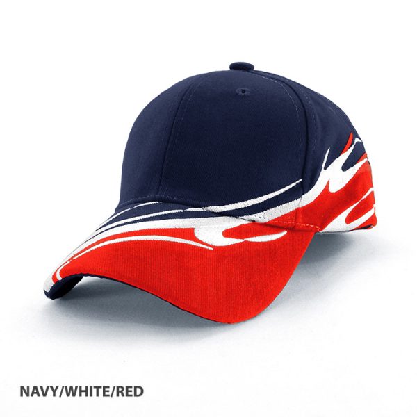 AH185 HBC WAVE DESIGN CAP  - CLEARANCE +FREE LOGO