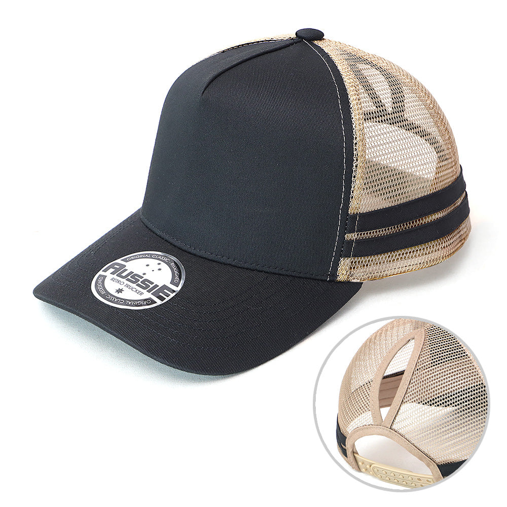 Ponytail Trucker Cap - 5 Caps + FREE LOGO Included