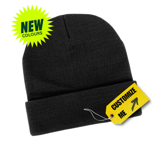 Acrylic Cuffed Beanie + FREE EMBROIDERY