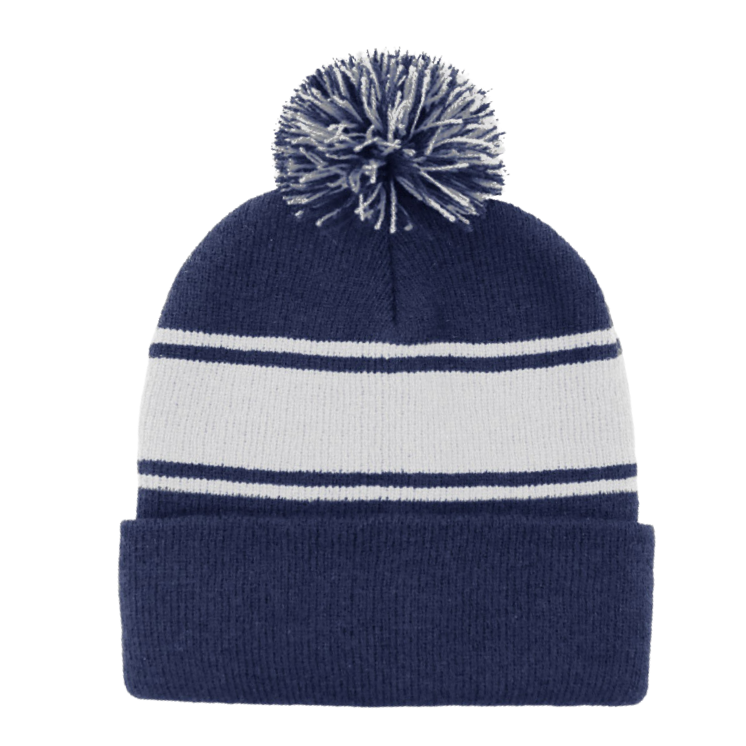100% Acrylic POM POM BEANIE + FREE EMBROIDERY