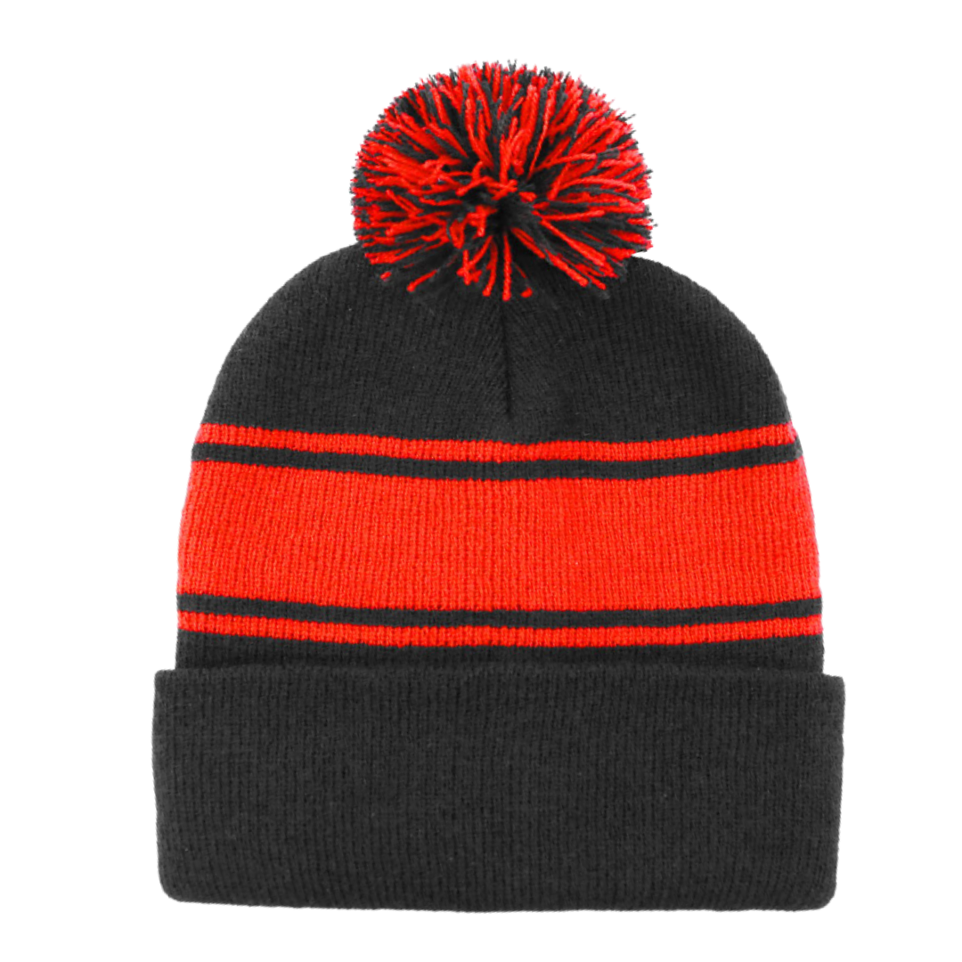 100% Acrylic POM POM BEANIE + FREE EMBROIDERY