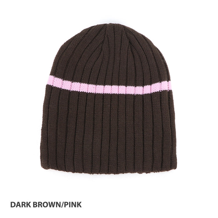 AH755 Acrylic Cable Knit Beanie  - CLEARANCE +FREE LOGO