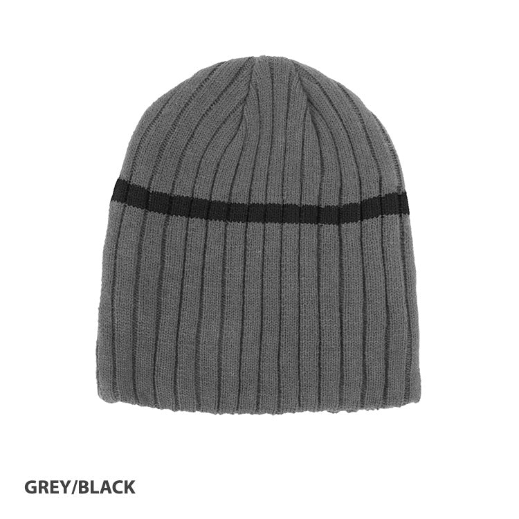 AH755 Acrylic Cable Knit Beanie  - CLEARANCE +FREE LOGO