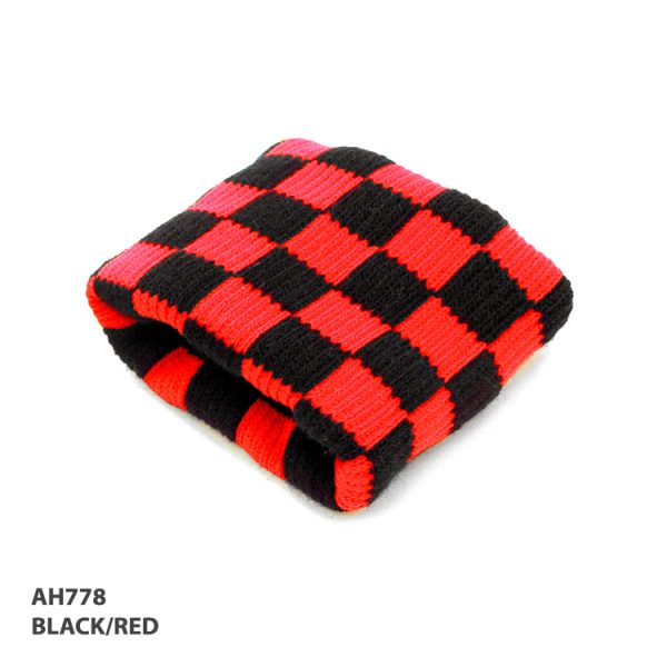 AH778 CHECKERD WRIST BAND - CLEARANCE