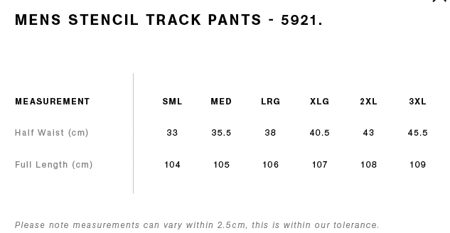 REVLINE - AS COLOUR Stencil Track Pants - 3 Colours