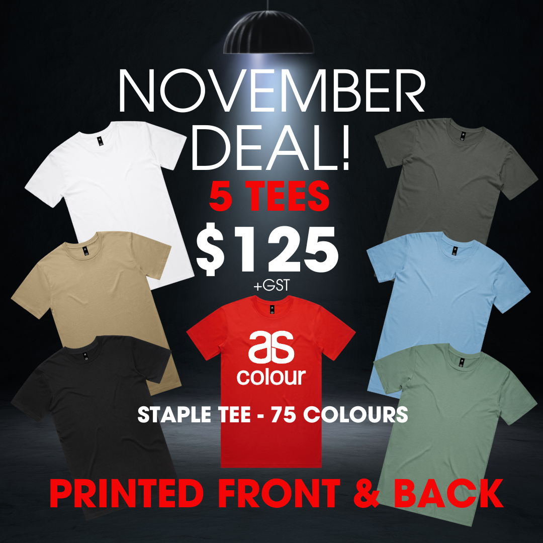 November AS Colour 5 Tshirt DEAL