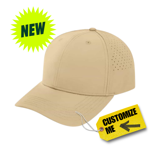 STRUCTURED 6 Panel Mesh Cap - 5 Caps + FREE LOGO Included.