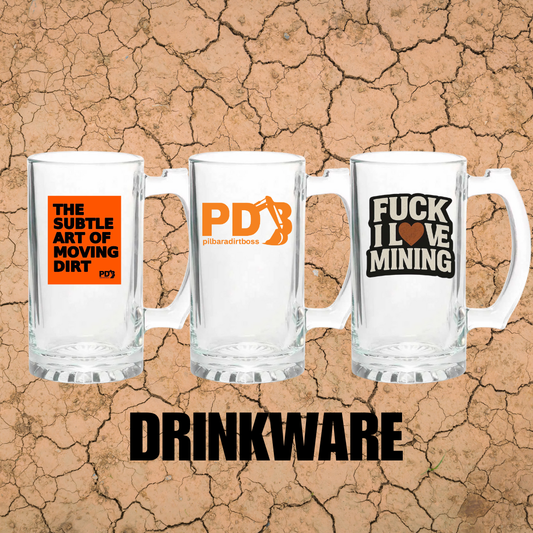 PILBARA DIRT BOSS - 2 PACK - MINING BEER MUG