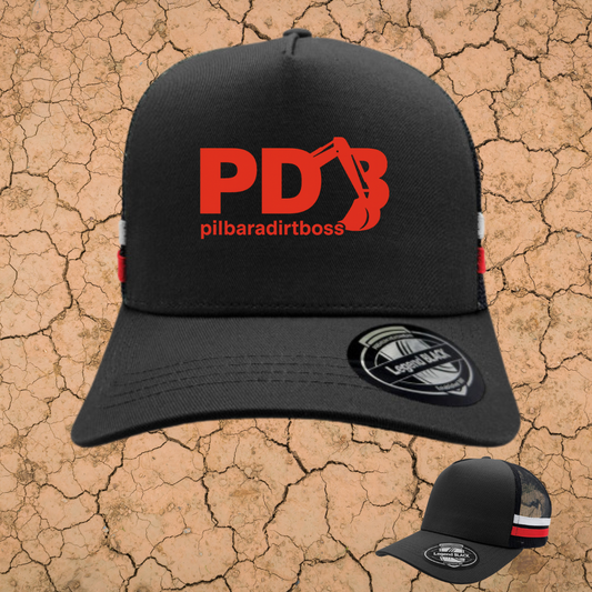 PILBARA DIRT BOSS - PDB MINING STRIPED TRUCKER CAP