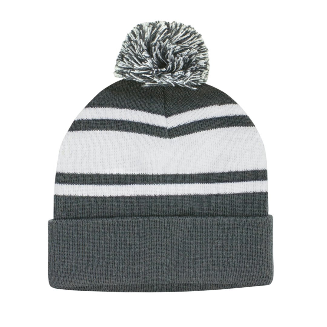 100% Acrylic POM POM BEANIE + FREE EMBROIDERY