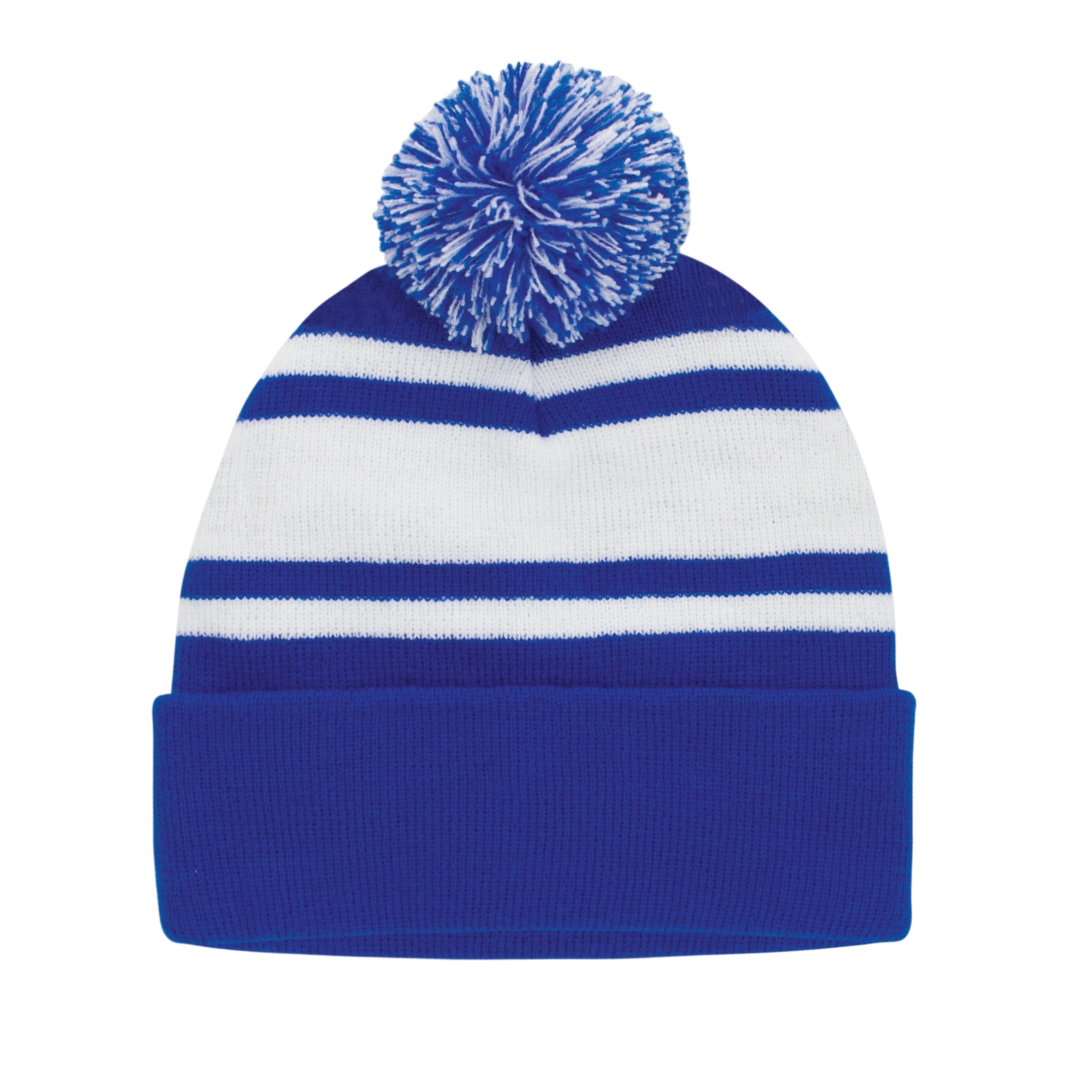 100% Acrylic POM POM BEANIE + FREE EMBROIDERY