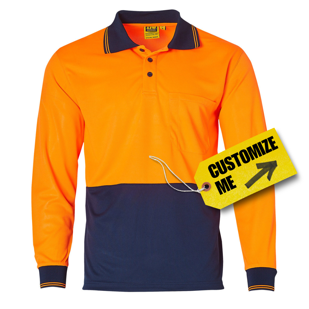 High Visibility CoolDry Long Sleeve Polo