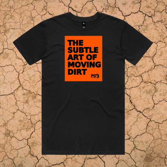 PILBARA DIRT BOSS - PREMIUM COTTON TEE - SLOGAN - BLACK