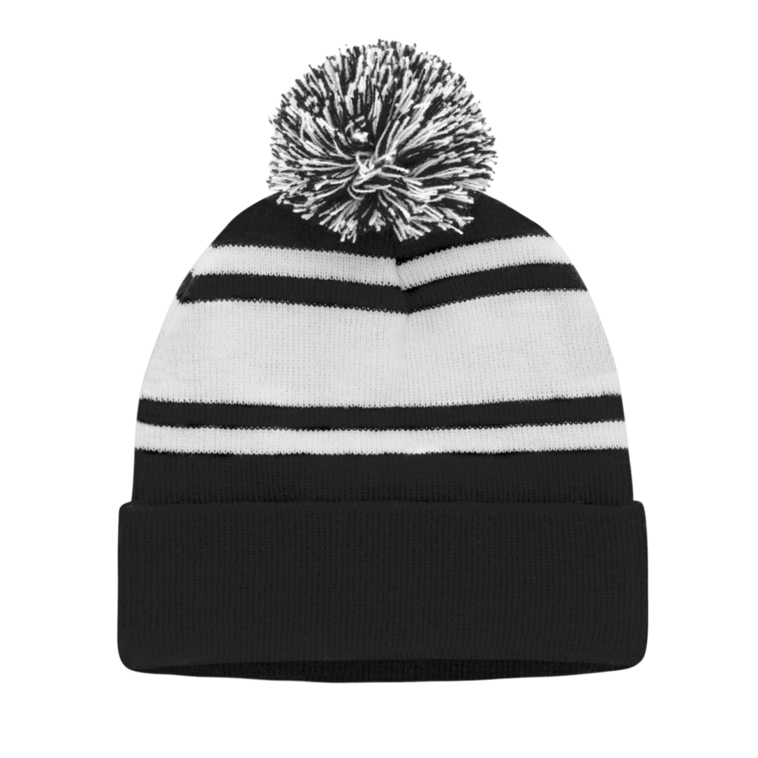100% Acrylic POM POM BEANIE + FREE EMBROIDERY