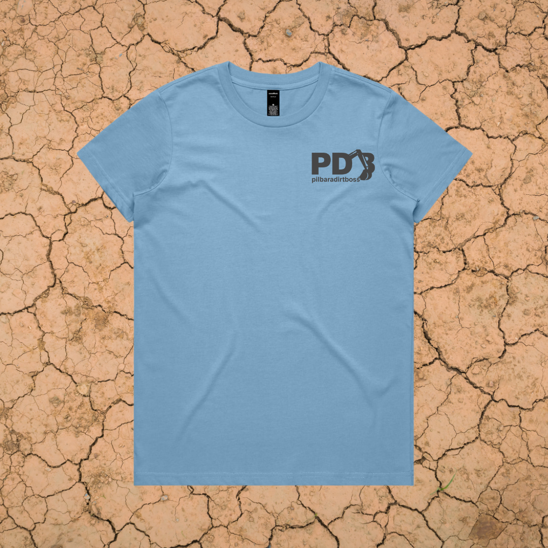 PILBARA DIRT BOSS - LADIES PREMIUM COTTON TEE - 7 COLOURS