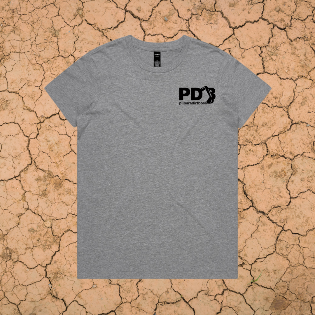 PILBARA DIRT BOSS - LADIES PREMIUM COTTON TEE - 7 COLOURS