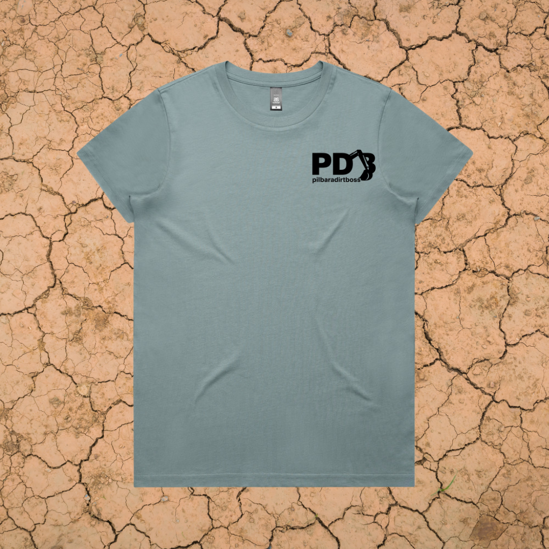 PILBARA DIRT BOSS - LADIES PREMIUM COTTON TEE - 7 COLOURS