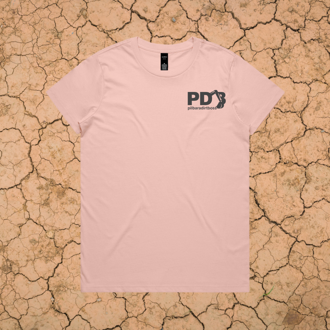 PILBARA DIRT BOSS - LADIES PREMIUM COTTON TEE - 7 COLOURS