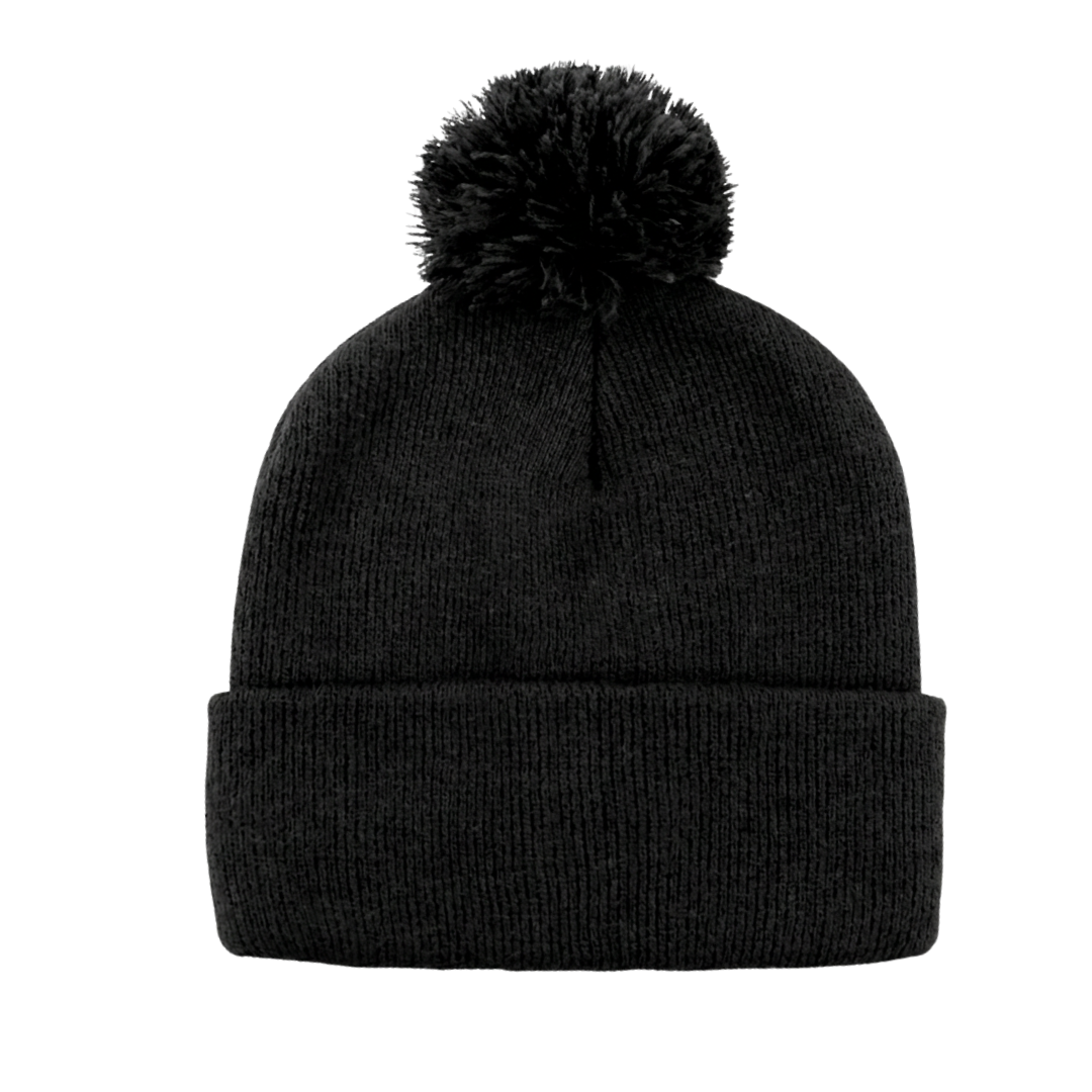 100% Acrylic POM POM BEANIE + FREE EMBROIDERY