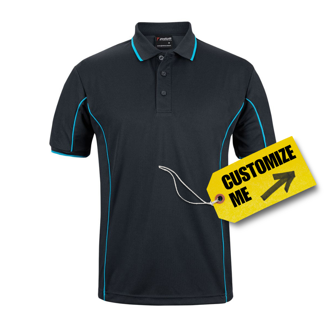 Podium S/S Piping Polo - 24 Colours