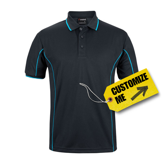 Podium S/S Piping Polo - 24 Colours