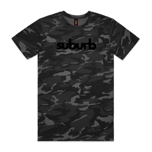 SUBURB BLACK CAMO TEE