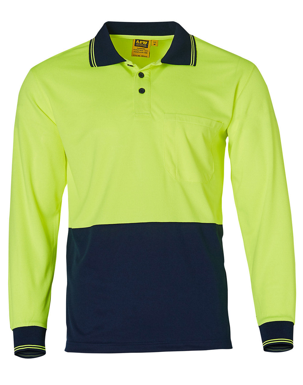 High Visibility CoolDry Long Sleeve Polo