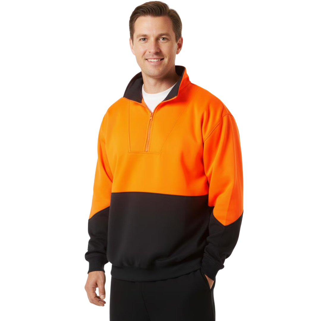 SW13A HI-VIS LONG SLEEVE FLEECE SWEAT