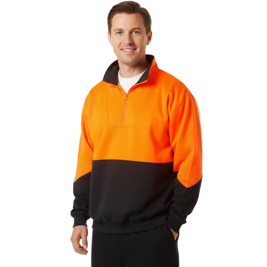 SW13A HI-VIS LONG SLEEVE FLEECE SWEAT