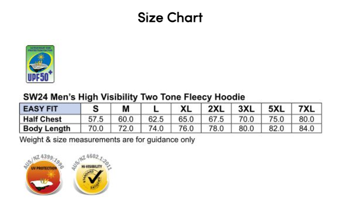 SW24 HI-VIS FULL ZIP FLEECE HOODIE - YELLOW
