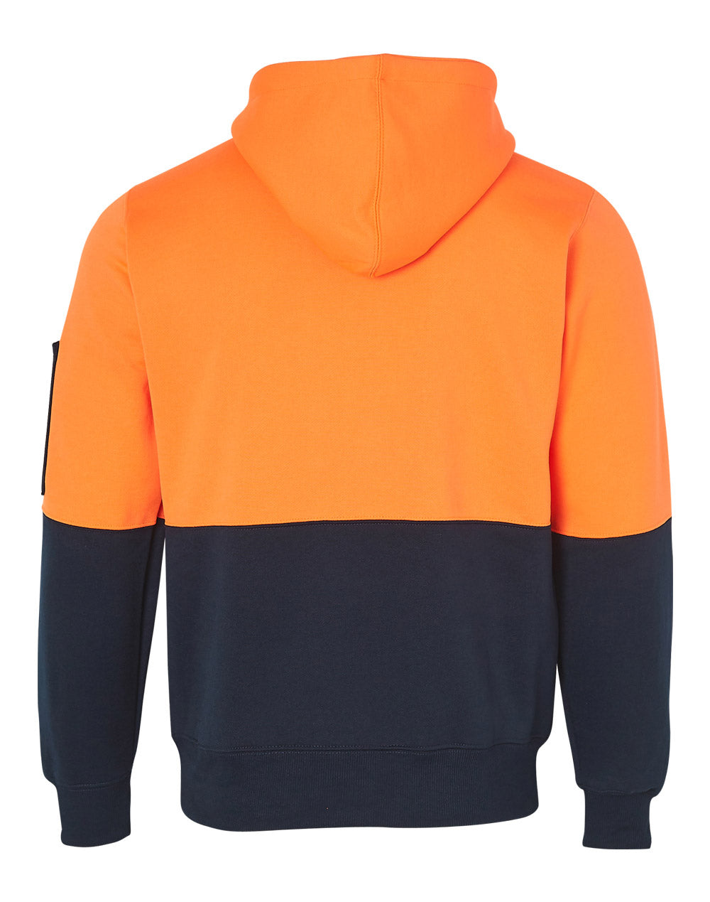 SSW38 HI-VIS TWO TONE FLEECY HOODIE UNISEX - ORANGE