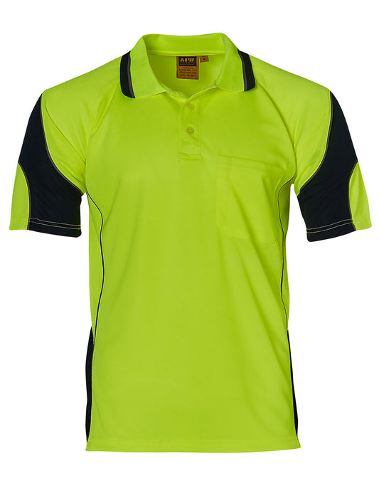 ALLIANCE SHORT SLEEVE SAFETY POLO - Unisex - YELLOW  + FREE PRINTING
