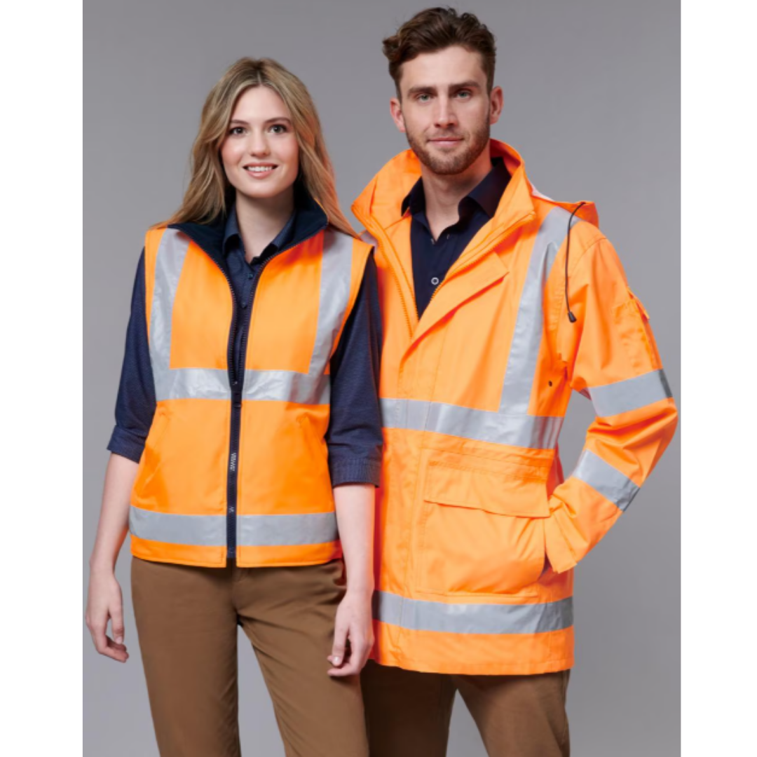 SUBURB SW77 VIC Rail Hi Vis 3 in 1 Safety Jacket and Vest - Unisex