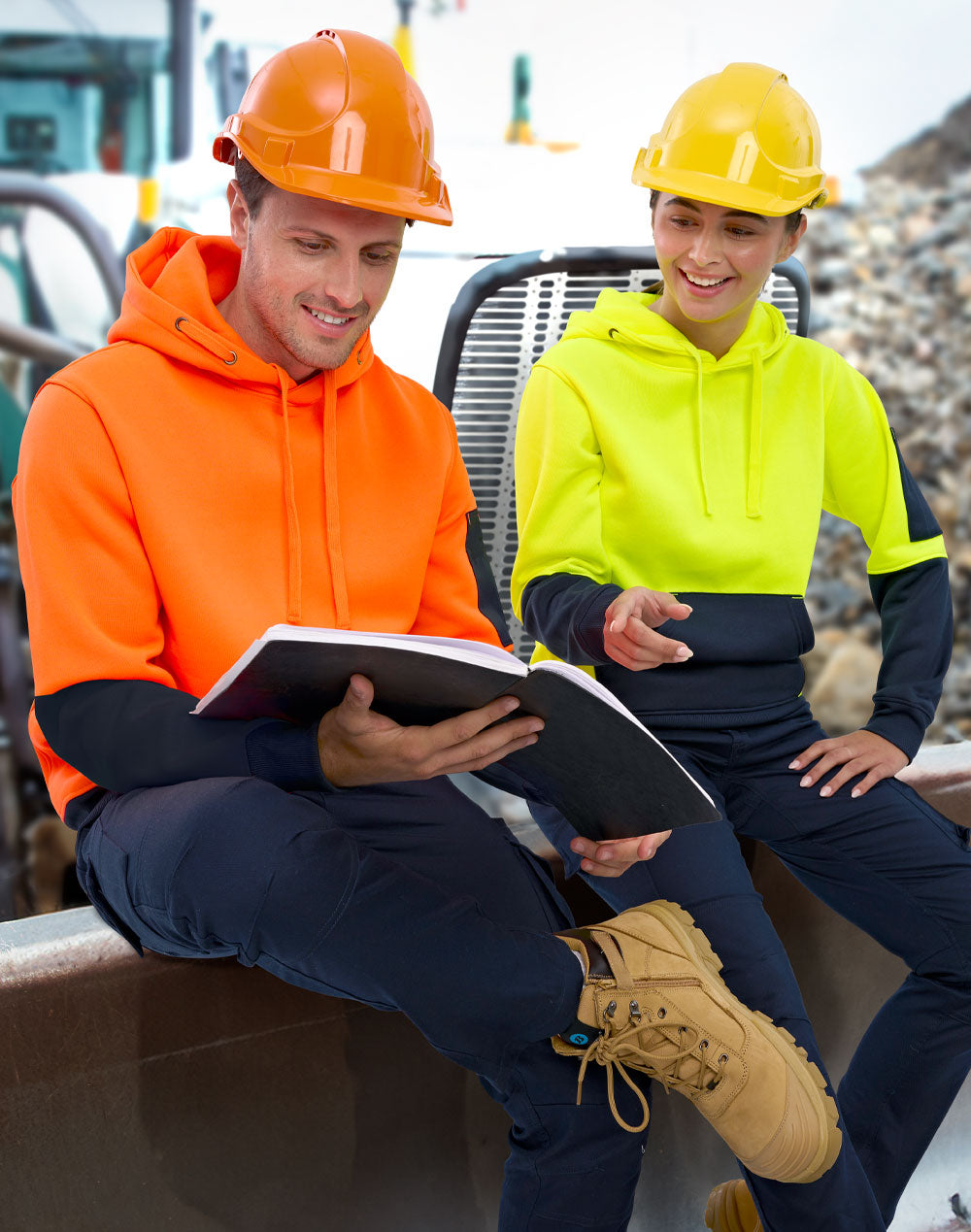 PREMIUM HI-VIS WATER & WIND RESISTANT HOODIE