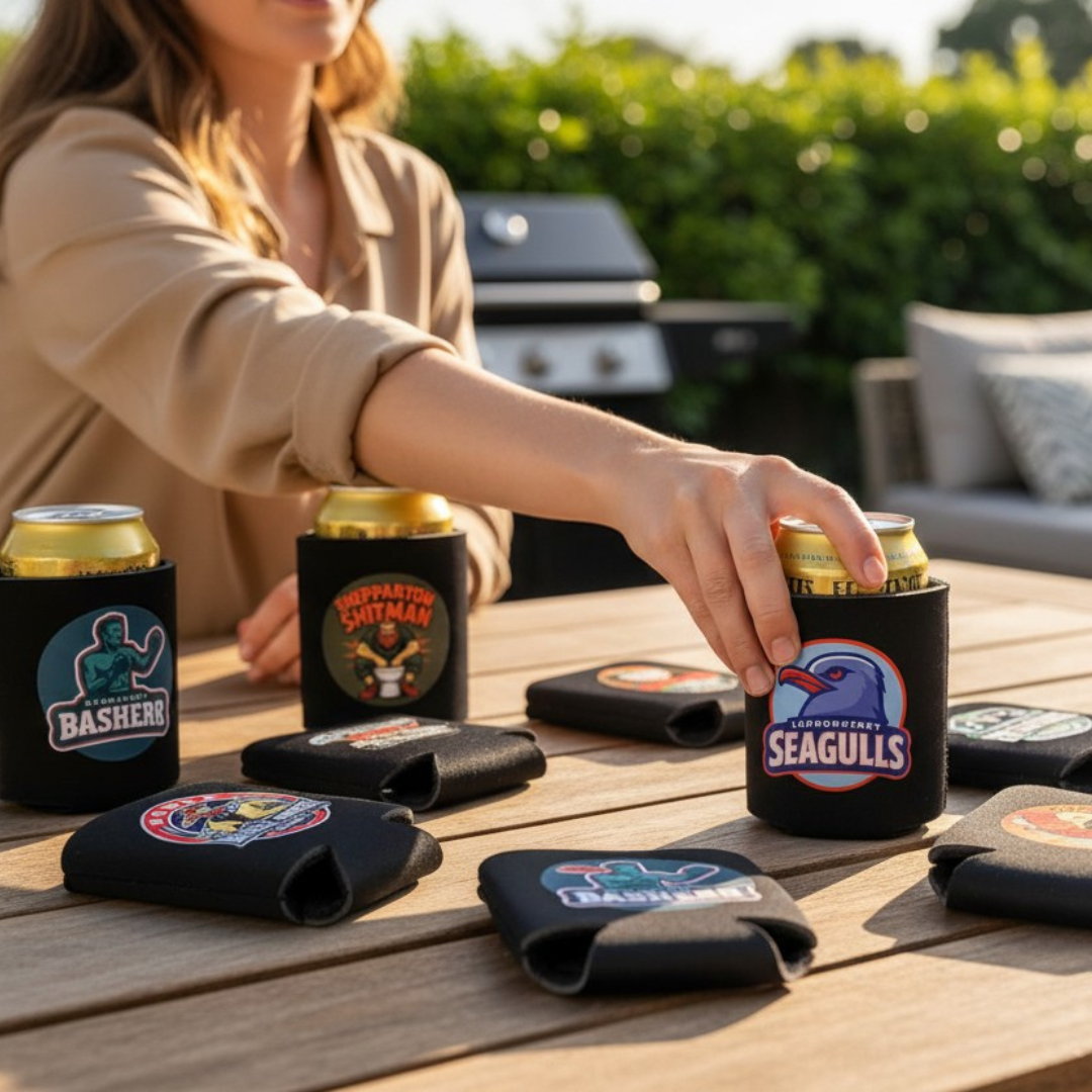 STUBBY HOLDERS -  ADD YOUR LOGO FREE! BULK DISCOUNTS APPLY