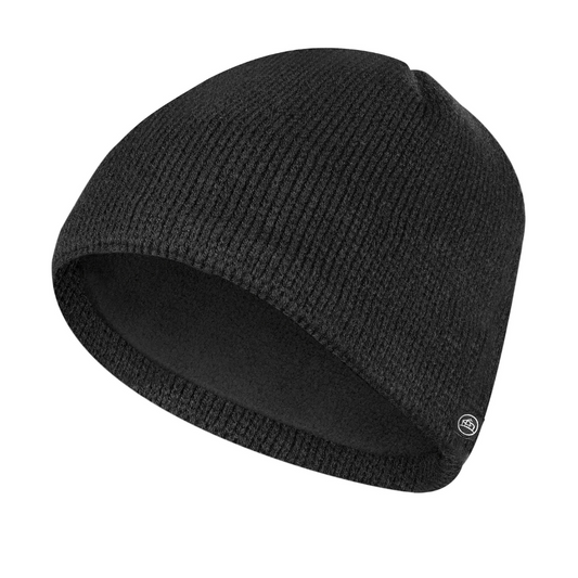 Helix Knitted Fleece Beanie - STORM TECH - Black