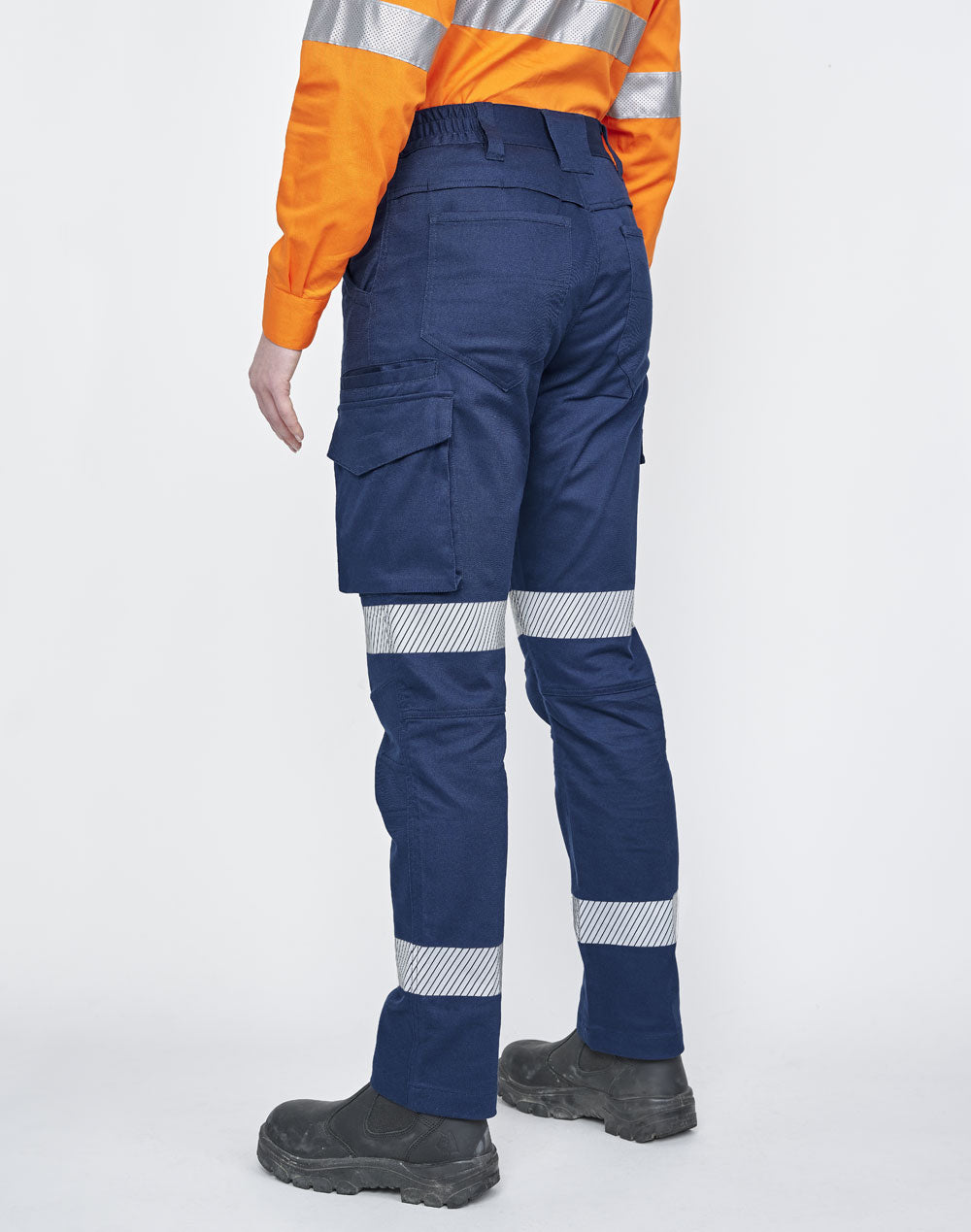 SUBURB WP26HV UNISEX COTTON STRETCH RIP-STOP WORK PANTS WITH SEGMENTED TAPE